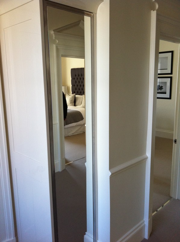 Full-length wardrobe mirror fitted in Leyton home