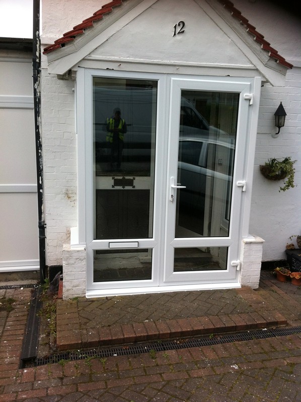 uPVC French doors fitted as front entrance in Leyton